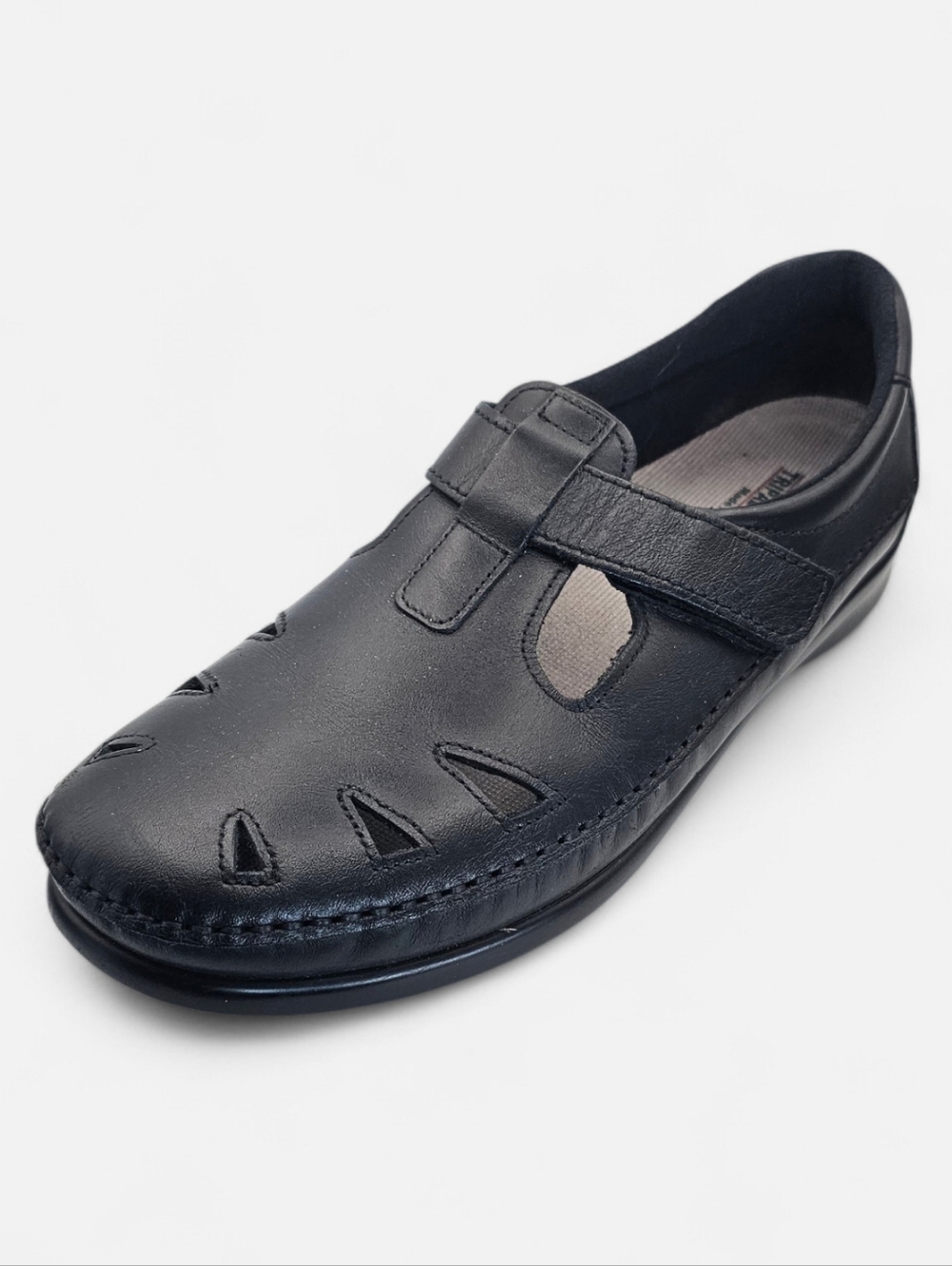 SAS Roamer black leather women's comfort shoes 11M